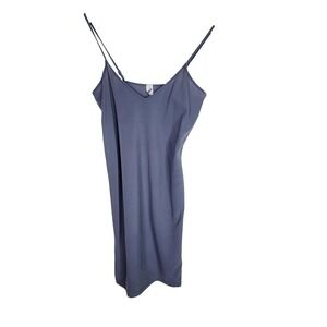 PARADE Chemise Gown Womens Medium Blue Adjustable Strap Slip Nightgown Sleepwear